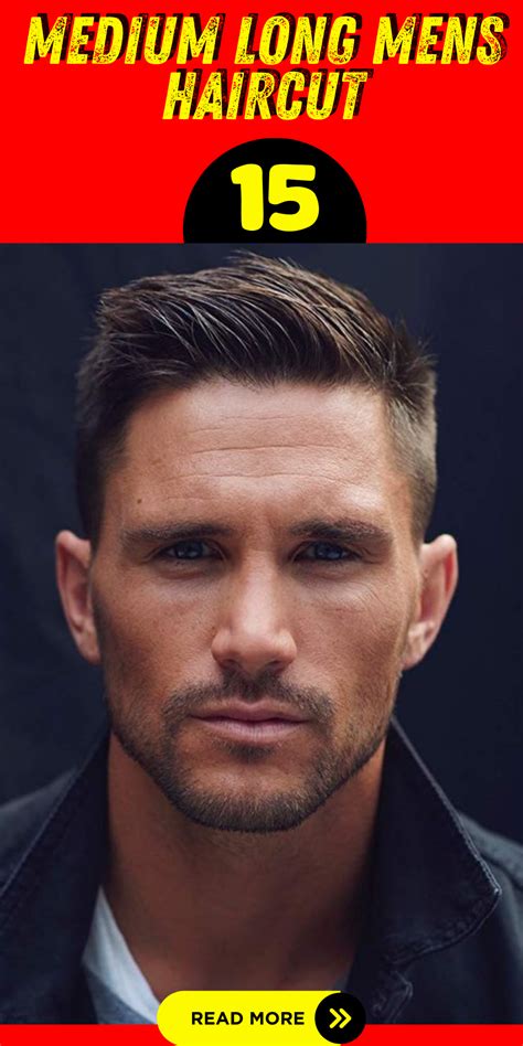 Side Swept Medium Long Haircut For Men Achieve A Sophisticated And Polished Look Guy Haircuts