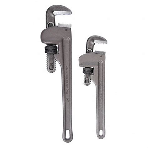 Westward Aluminum 1 12 In2 In Jaw Capacity Pipe Wrench 4yr92