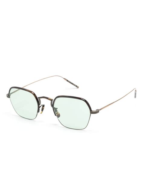 Oliver Peoples Square Frame Glasses Farfetch