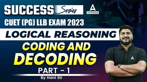 Coding And Decoding In Logical Reasoning For CUET PG 2023 LLB 1 YouTube