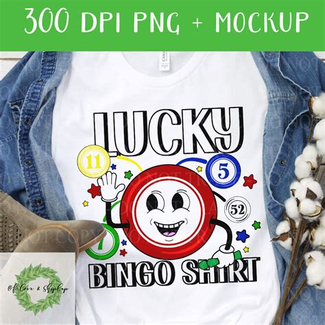 Lucky Bingo Shirt Digital File For Sublimation Of Love And Shiplap