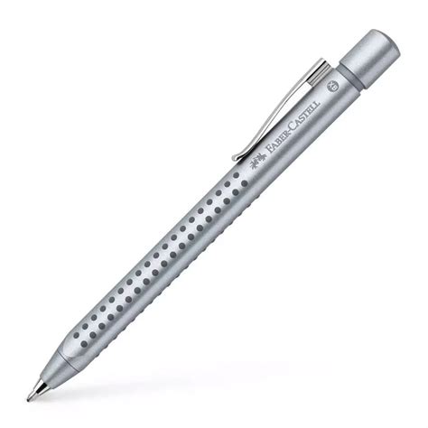 Ручка шариковая авт. Faber-Castell Grip 2011 XB, серебряный - купить в ...