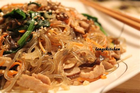 Kitchen Chaos Japchae Korean Stir Fried Noodles 잡채