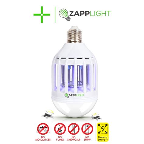 Zapplight Dual Led Light Bulb And Bug Light Zapper Tanga