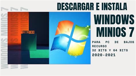 Como Instalar Windows Minios Para Pc Bajos Recursos Youtube