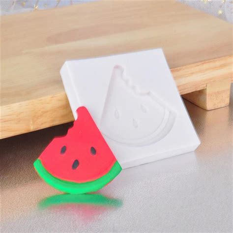 Molde De Silicone Fruta Melancia Fr Elo