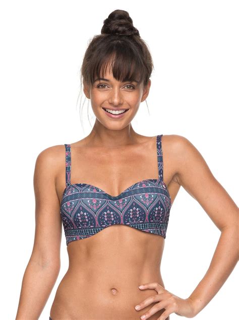 Sun Surf And ROXY D Cup Bandeau Bikini Top ERJX303660 Roxy