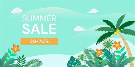 Premium Vector Summer Sale Banner Design Template Vector Illustration