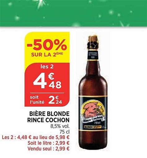 Offre Bi Re Blonde Rince Cochon Chez Bi