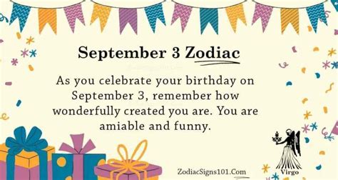 September 3 Zodiac is Virgo, Birthdays and Horoscope – ZodiacSigns101