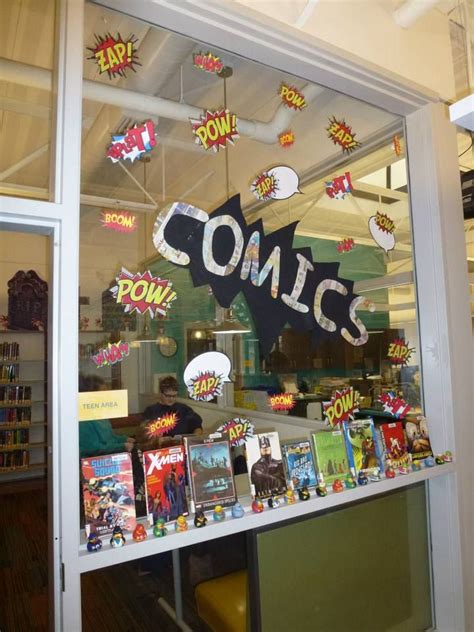 Comics Book Display Comic Book Display Book Displays Library Displays