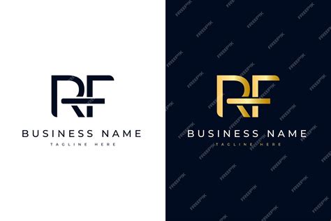 Diseño De Logotipo Rf De Letra Inicial Minimalista Y Elegante Para