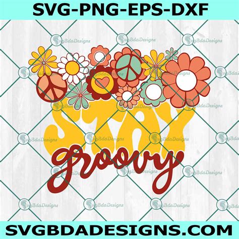 Retro Stay Groovy Svg Preppy Shirt Hippie Summer Shirt