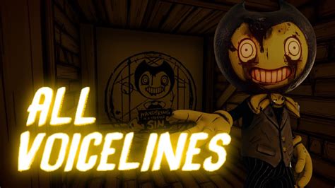 Sinny Wandering Sin Sinful Bendy All Voicelines Bendy And The Ink Machine Youtube