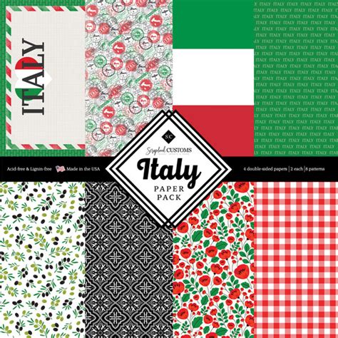 Scrapbook Customs Italy Paper Pack 6x6 Ds