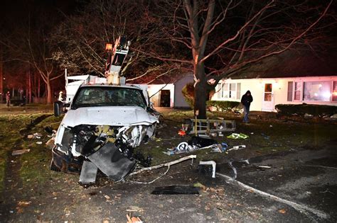 Cars Smashed Pole Sheared After Drunken Driver Crashes In Clay