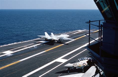 A Fighter Squadron Vf F A Tomcat Aircraft Is Launched From