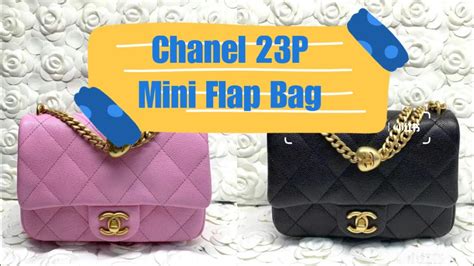 chanel p mini flap bag youtube