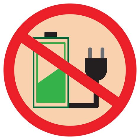 Do Not Charging Flat Icon 16640994 Vector Art at Vecteezy