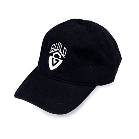 Guild Guitars Relaxed Fit Baseball Hat Black T Shirts Casquettes