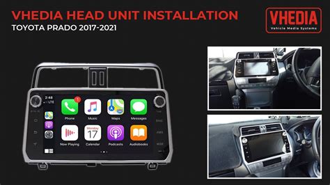 Toyota Prado 2017 2021 Vhedia Head Unit Installation YouTube