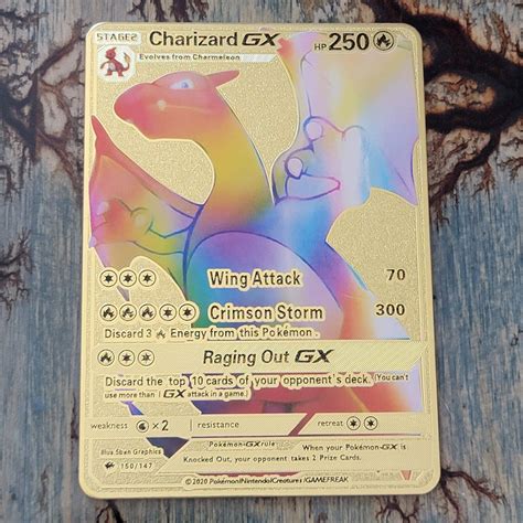 rainbow-rare-Charizard-GX-pokemon-card Values - MAVIN