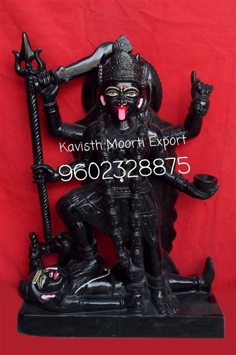 Black Plain Marble Kali Ma Statue For Worship At Rs In Jaipur