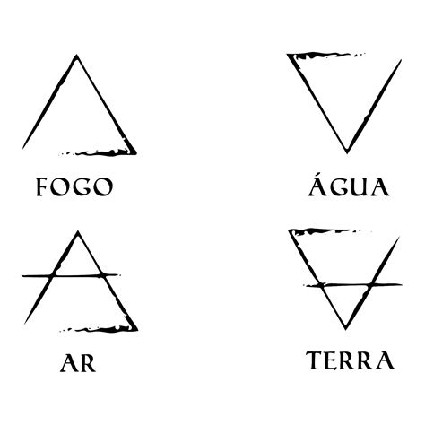 S Mbolos Dos Quatro Elementos Revoeduca
