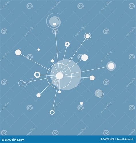 Vector Illustration With Connect Elements Technical Network Background