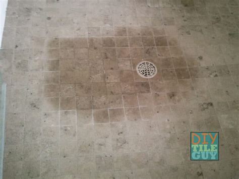 Is Your Marble Shower Floor Showing Dark Spots Or Staining