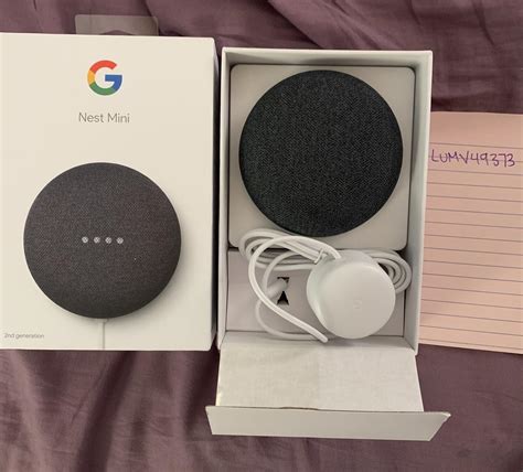 Google Nest Home Mini 2nd Gen Charcoal LUMV49373 Swappa