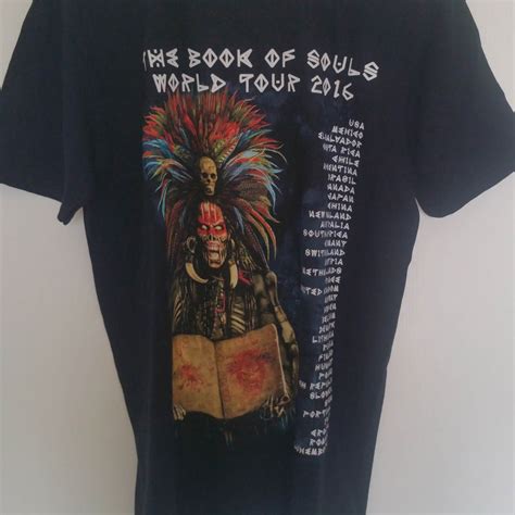 Iron Maiden 2016 The Book Of Souls World Tour Tshirt Iron Maiden