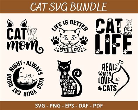 Cat Svg Cats Svg Cat Quotes Svg Cat Sayings Svg Svg Bundle Etsy