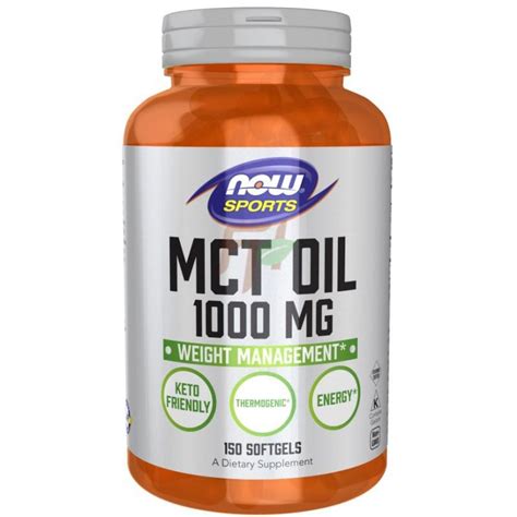 NOW MCT OIL (1000 мг * 150 капс) - купить масло МСТ в Москве | FitHerb