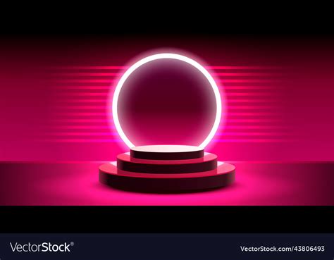 Podium design pedestal minimal modern studio Vector Image