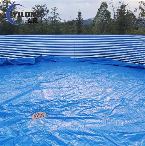 Biofloc Aquaculture Fish Farming Tank Tarpaulin Galvanized Sheet Farm