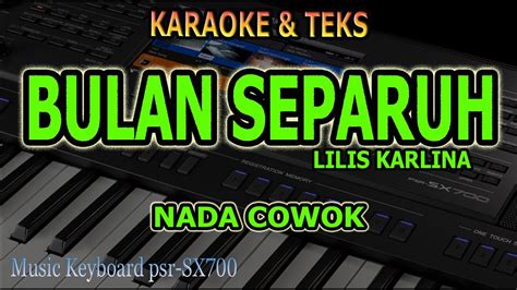 Karaoke BULAN SEPARUH LILIS KARLINA NADA COWOK Dm YouTube