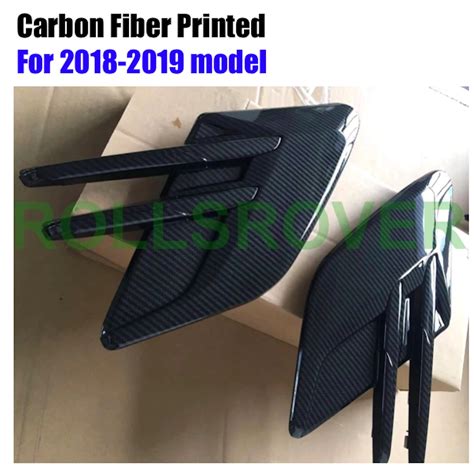 Rollsrover Carbon Fiber Printed Front Fender Air Molding Vents For