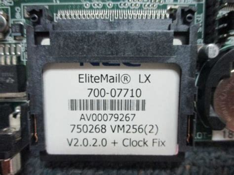 Nec Ipk Elite Mail Lx Vmp X U40 750268 2 Port Vm256 2 V2020