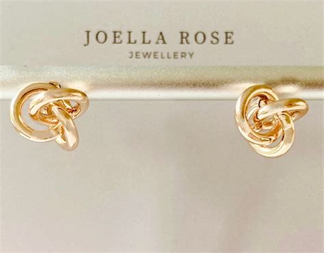 18K Gold Love Knot Earrings, Gold Filled, Minimalist Knot Earrings ...