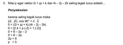 Kumpulan Rumus Vektor Matematika Dan Contoh Soal