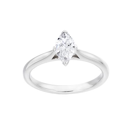 Marquise Cut Diamond Solitaire Ring - Michael Levin Jewellers