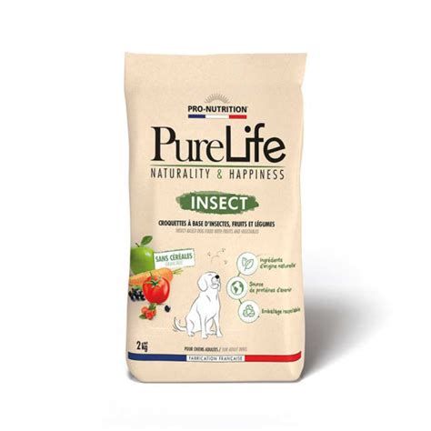 Croquettes Pour Chien Base D Insectes Pure Life Insect