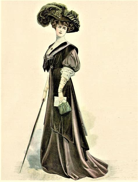 De Gracieuse 1908 Fashion Illustration Sketches Dresses Historical