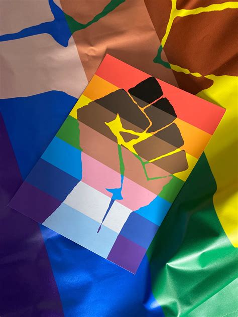 Queer Trans Gay Stolz Plakat Regenbogen Flagge Vielfalt Etsy