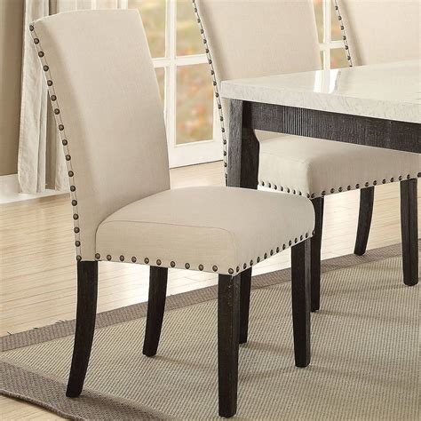 Nolan By Acme 72852 Dining Chair Set Of 2 Dining Chairs Side Chairs Dining Upholstered