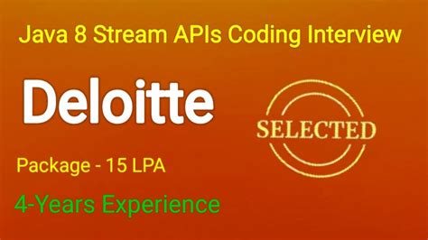 Deloitte Java 8 Stream Apis Coding Interview Deloitte Java Interview Questions Youtube