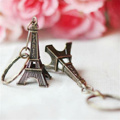 Torre Tower For Keys Souvenirs Paris Tour Eiffel Keychain Chain Ring