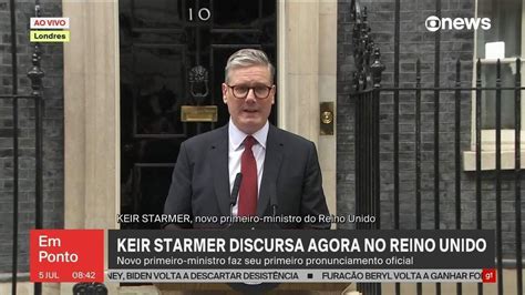 Novo premiê do Reino Unido Keir Starmer promete reconstrução e quer