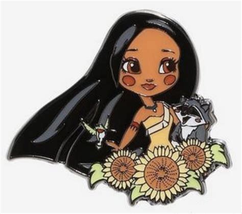 54324 Pocahontas Meeko ONLY Hot Topic Chibi Princess Friends Loungefly Disney Pin